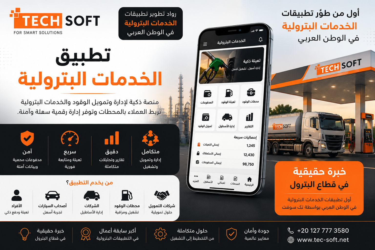 تطبيق الخدمات البترولية