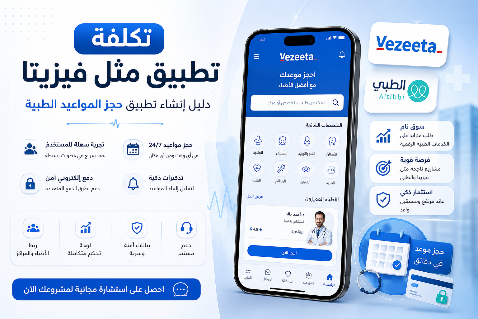 تكلفة تطبيق مثل فيزيتا