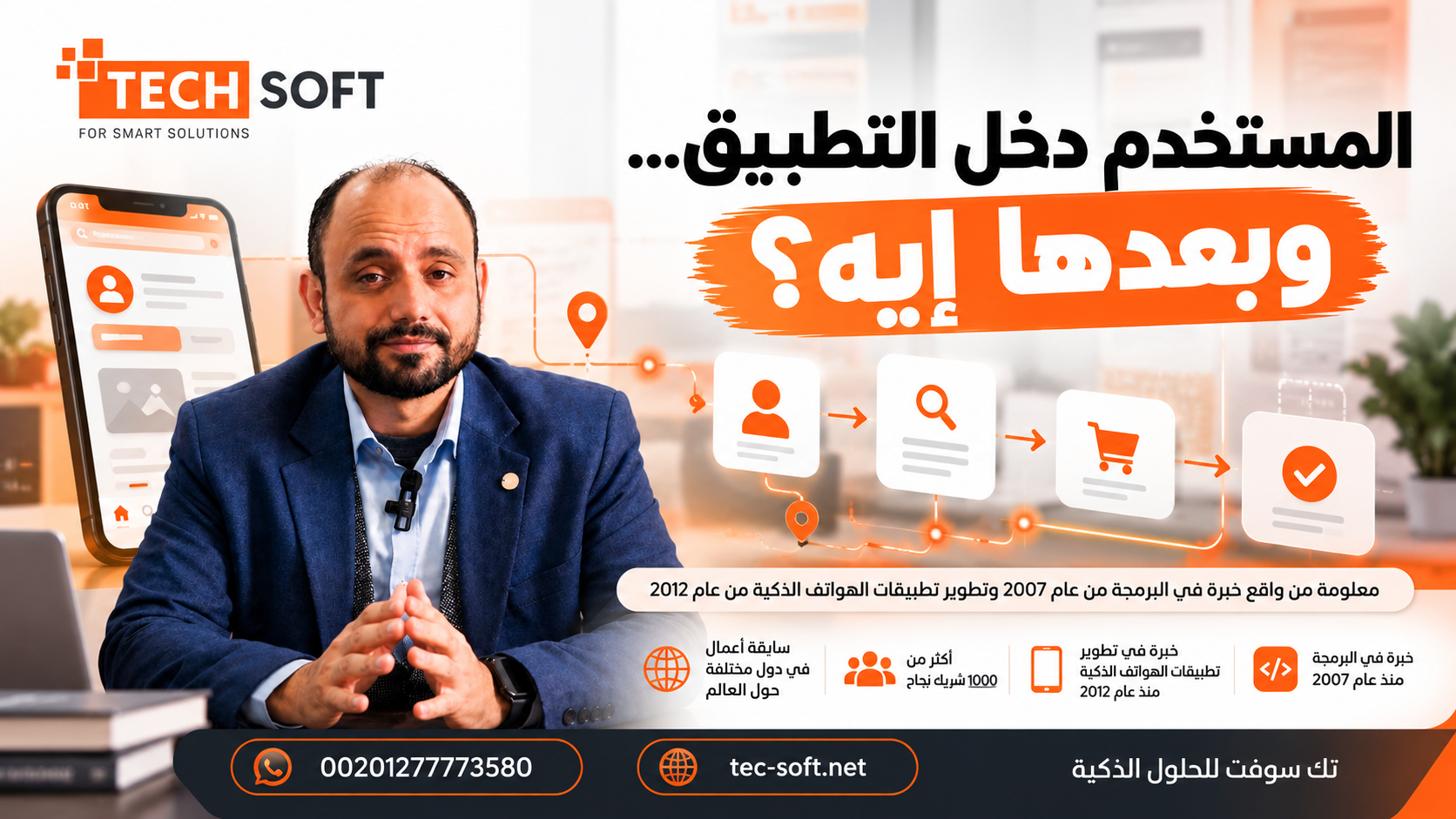 كيف تحدد رحلة المستخدم قبل تصميم تطبيق الموبايل؟ | User Journey وUser Flow | تك سوفت
